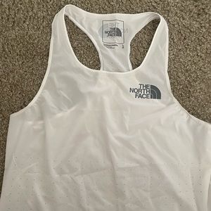 North Face White Tank Top- Large